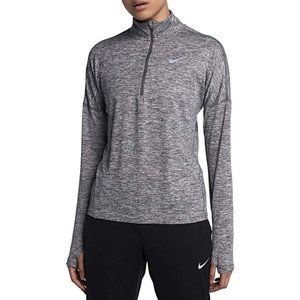 NIKE Dri-FIT Running 1/2 Zip Pullover in Carbon Heather